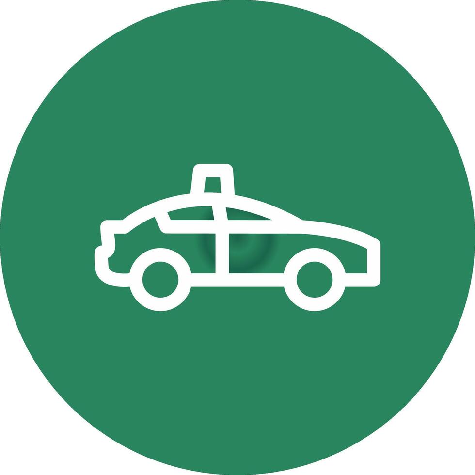 Polizeiauto kreatives Icon-Design vektor