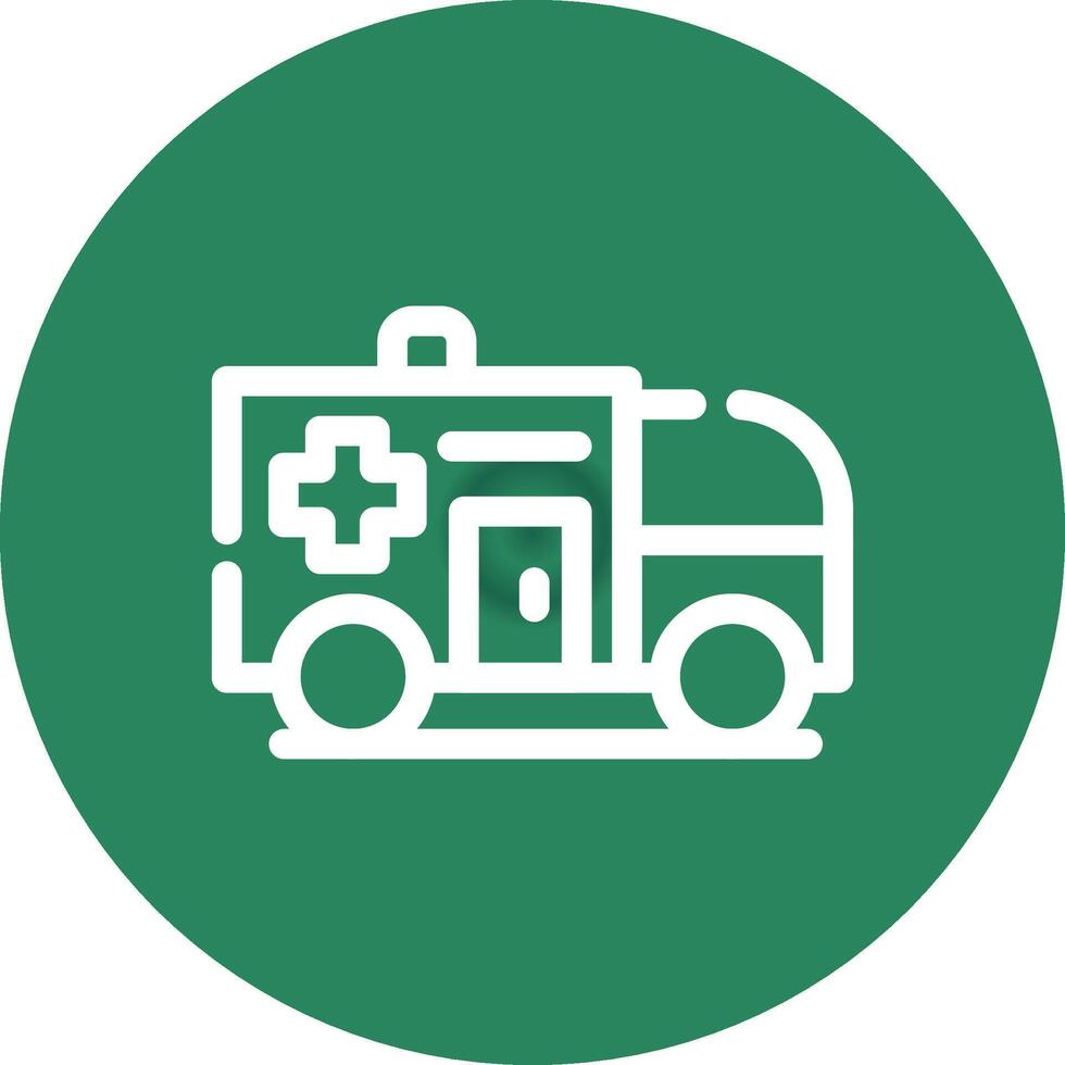 Krankenwagen kreatives Icon-Design vektor