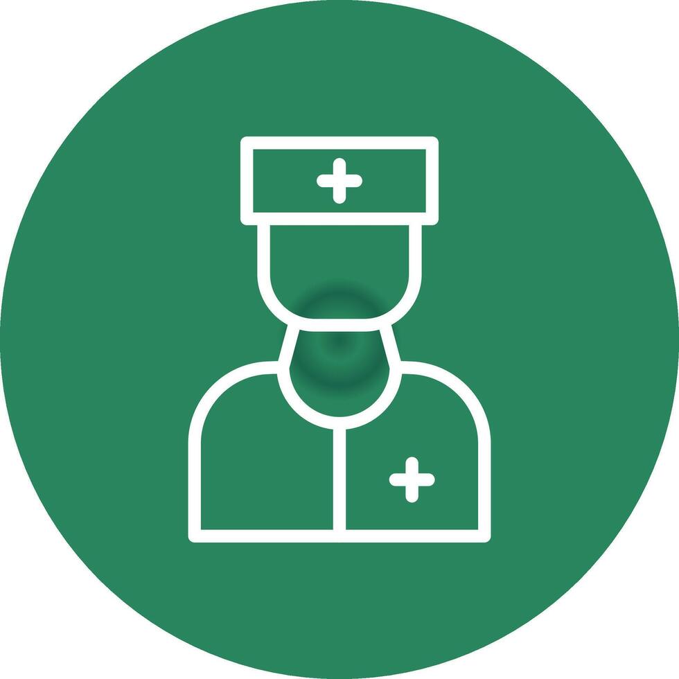 Krankenschwester kreatives Icon-Design vektor