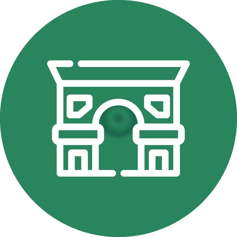 Arc de Triomphe kreatives Icon-Design vektor