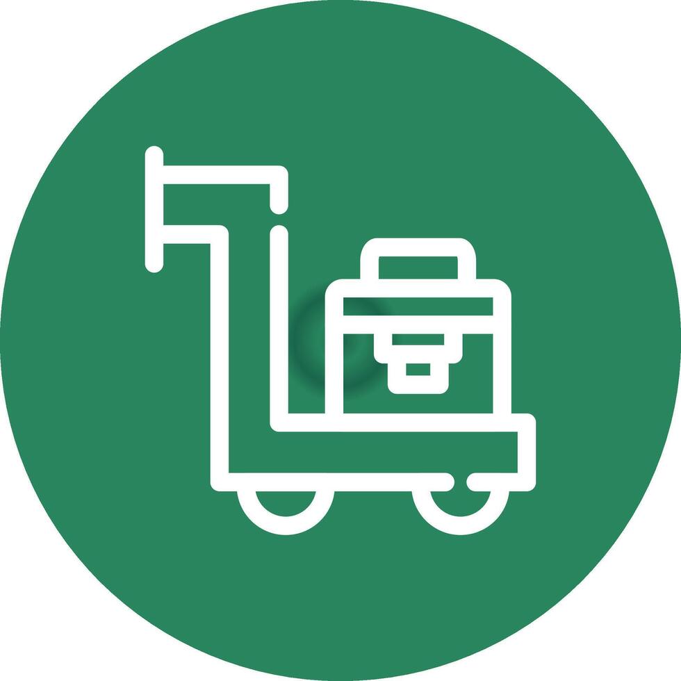 Trolley kreatives Icon-Design vektor