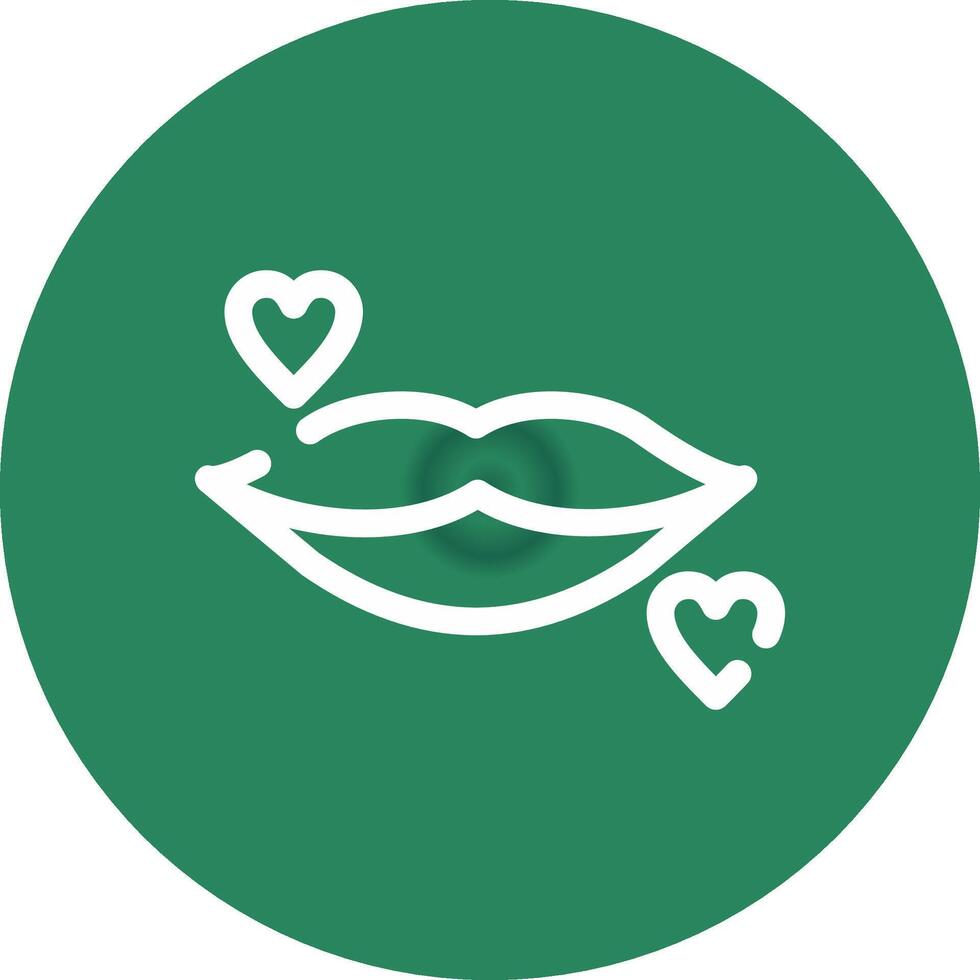 Lippen kreatives Icon-Design vektor