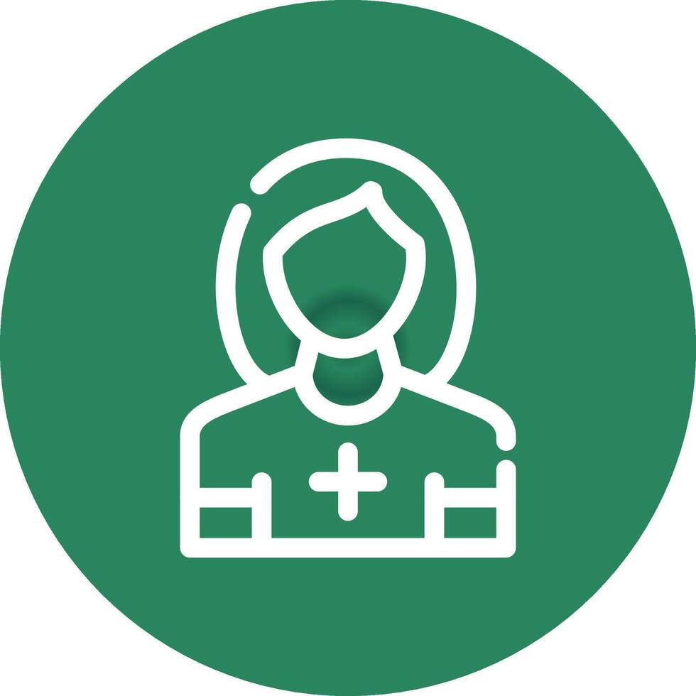 Krankenschwester kreatives Icon-Design vektor