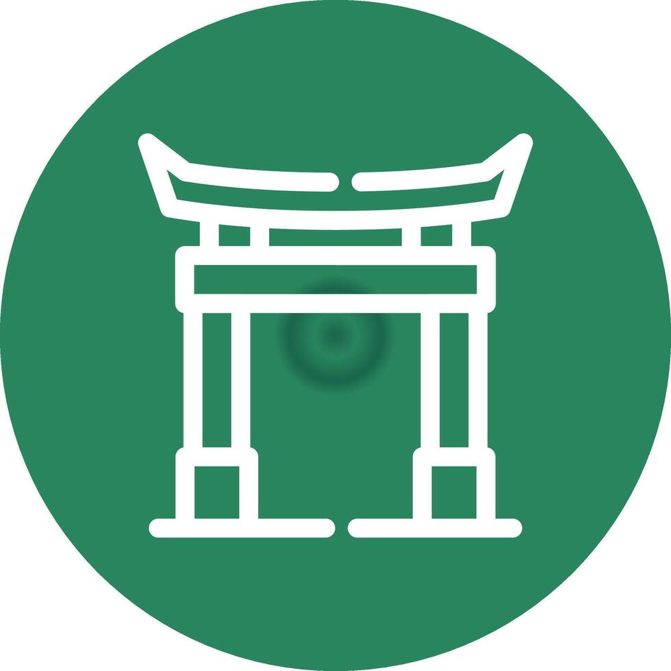 Torii-Tor kreatives Icon-Design vektor