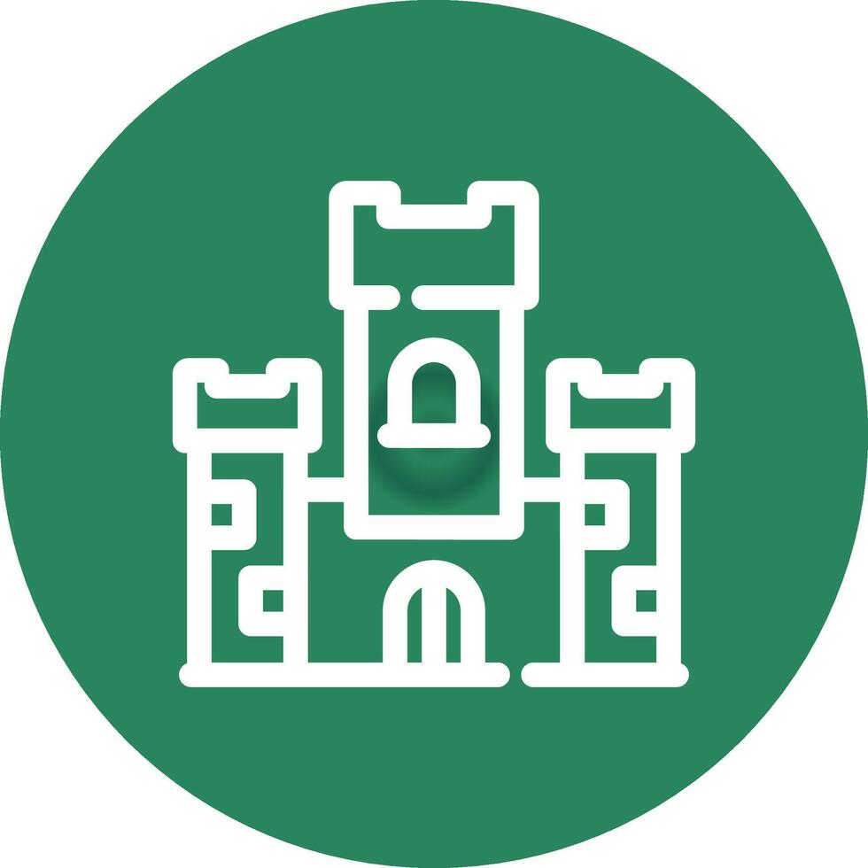 Schloss kreatives Icon-Design vektor