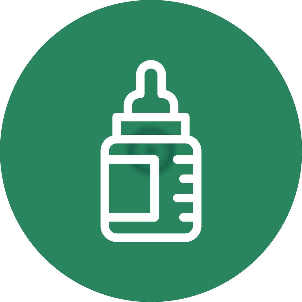 Babyflasche kreatives Icon-Design vektor