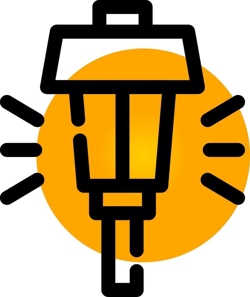 Streetlight kreatives Icon-Design vektor