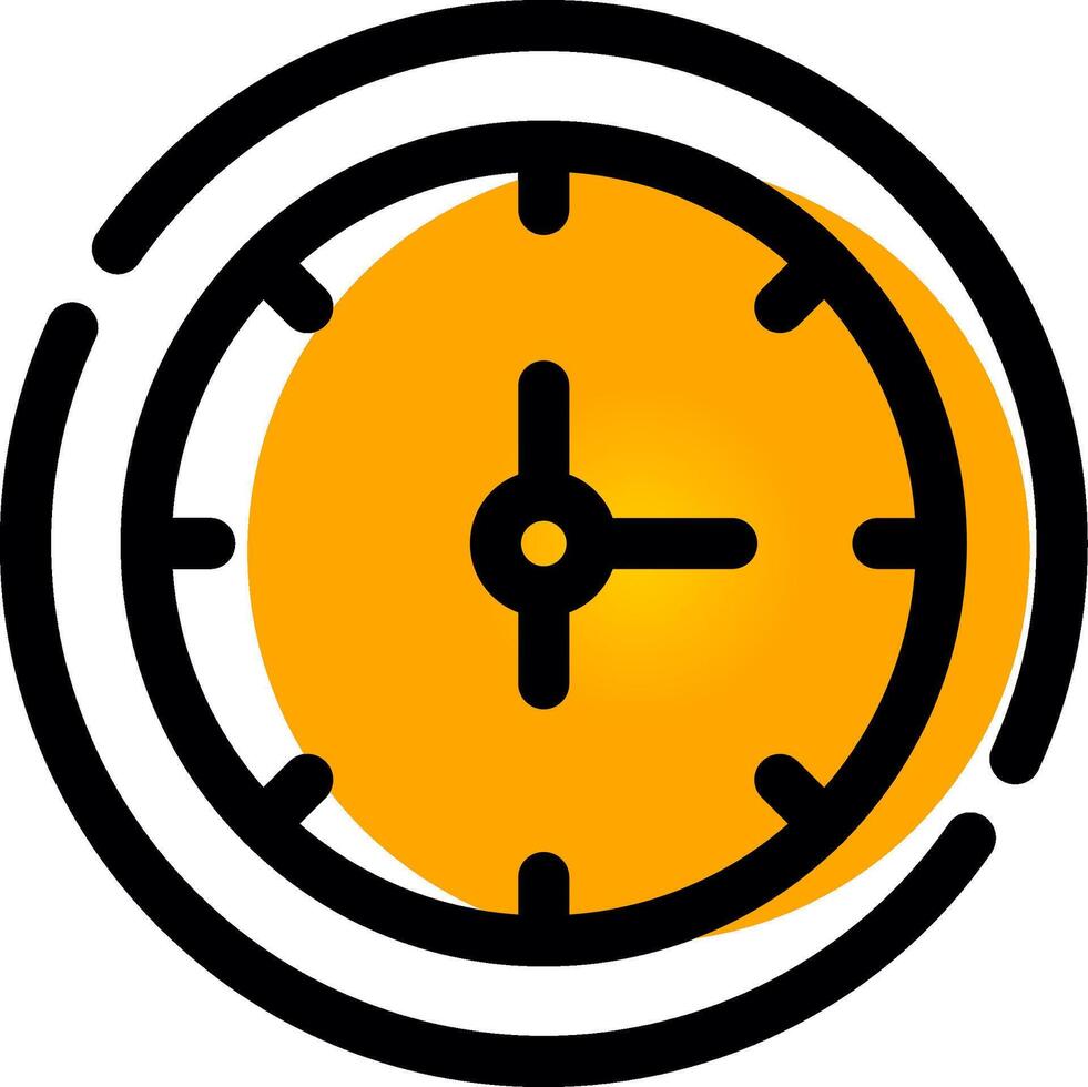 Uhr kreatives Icon-Design vektor