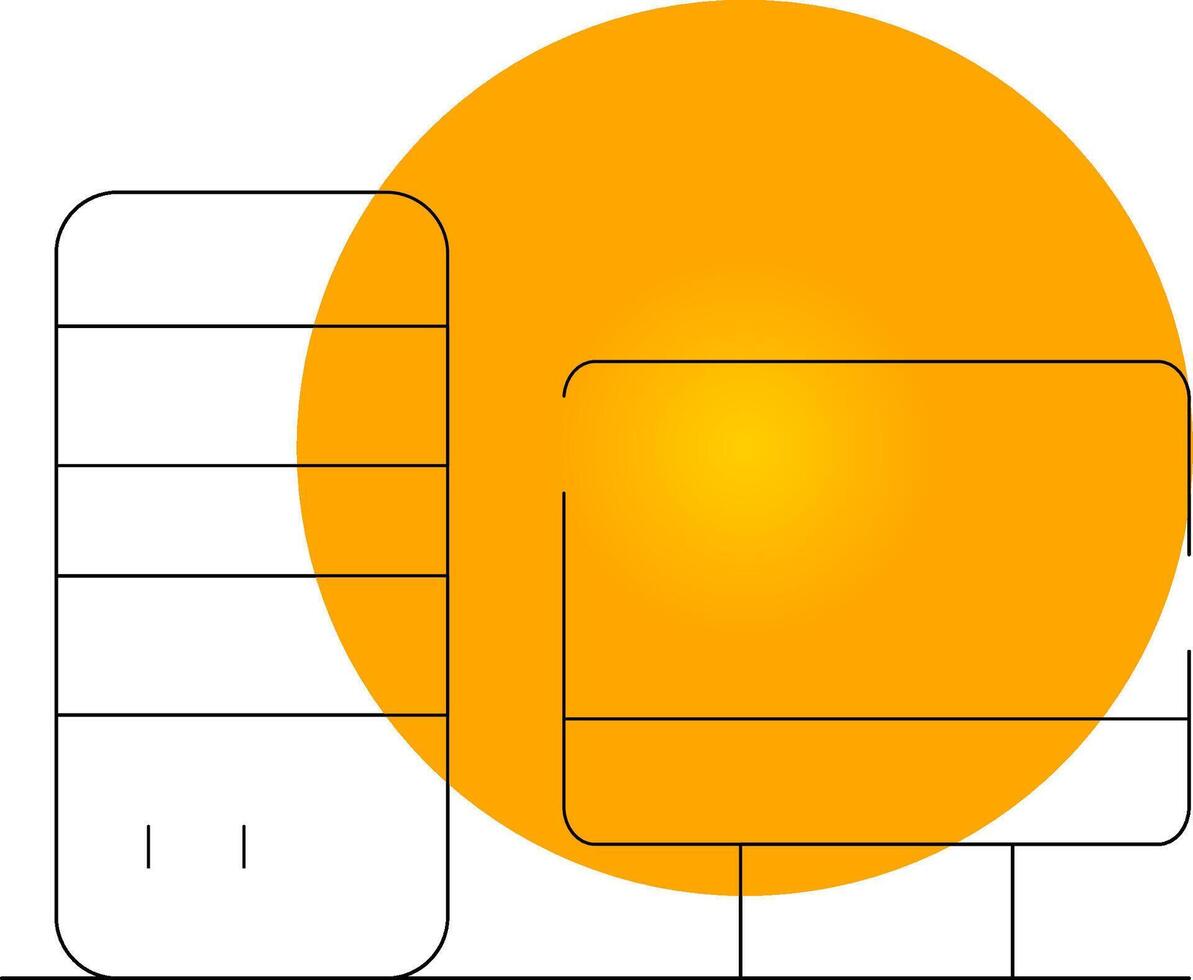 kreatives Icon-Design für Computer vektor