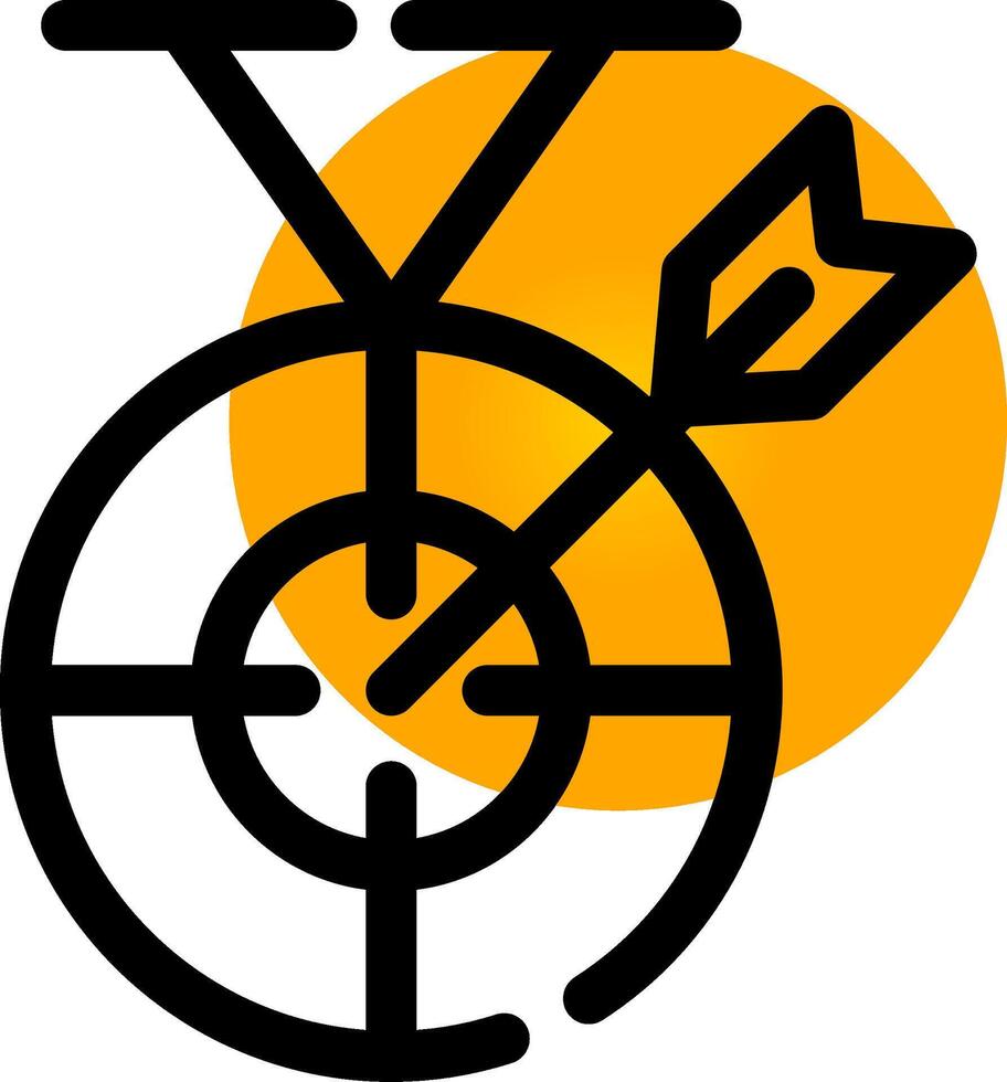 Darts kreativ Symbol Design vektor