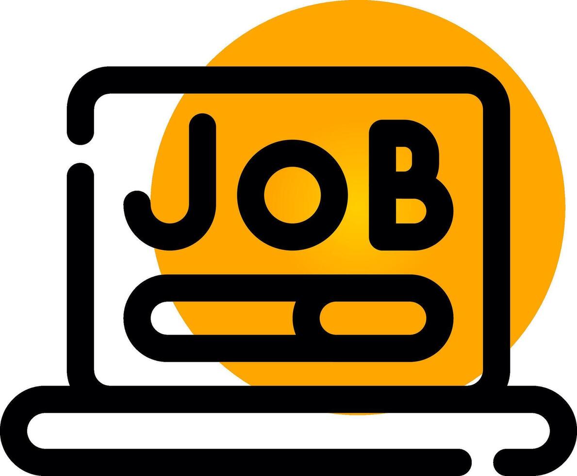 kreatives Icon-Design für die Jobsuche vektor