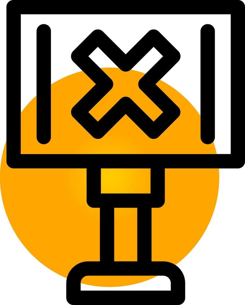 Eisenbahn Kreuzung kreativ Symbol Design vektor