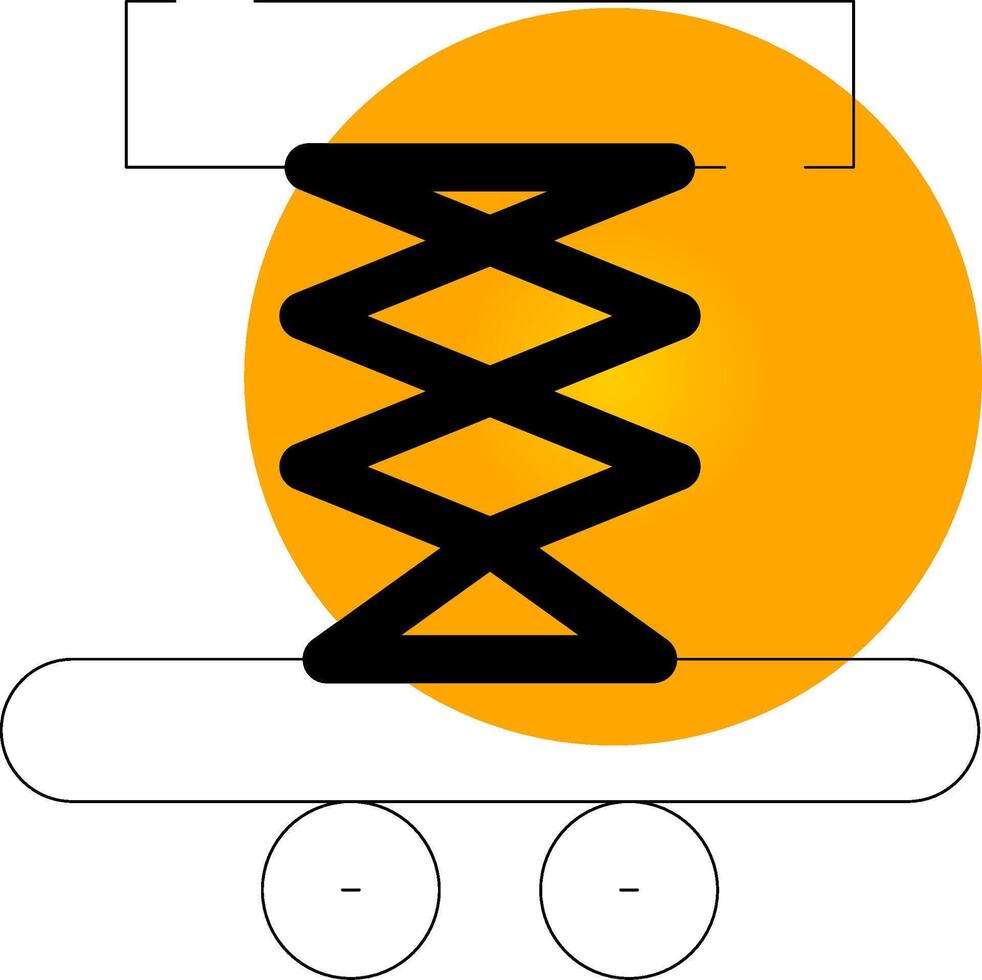 bil lyftaren kreativ ikon design vektor