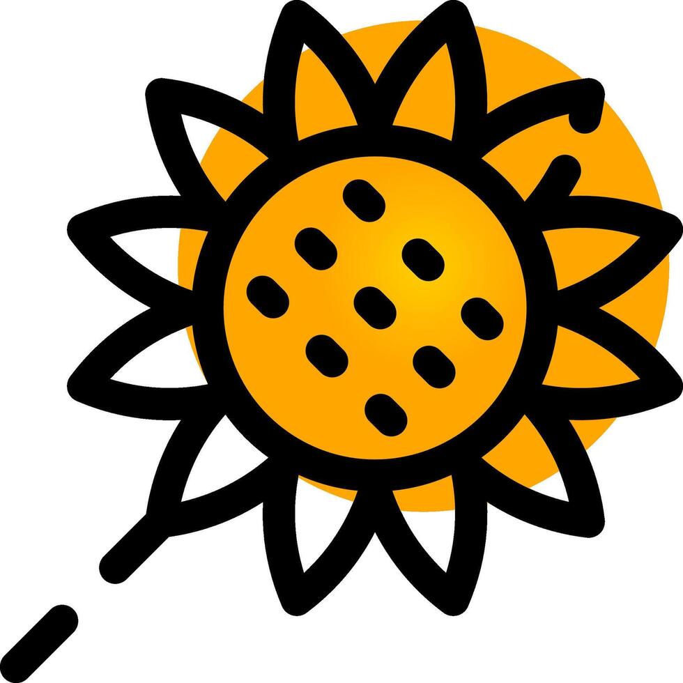 Sonnenblume kreatives Icon-Design vektor