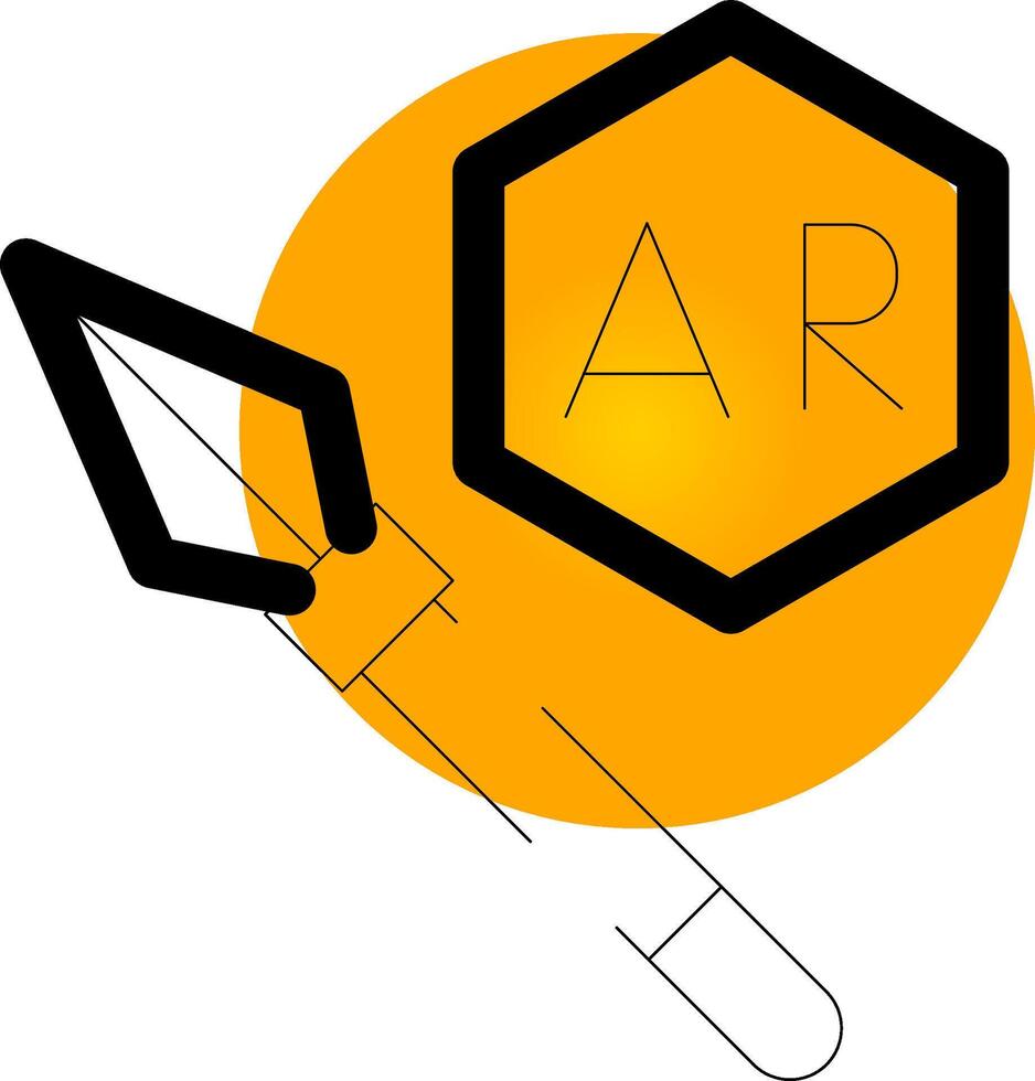 ar Speer werfen kreativ Symbol Design vektor