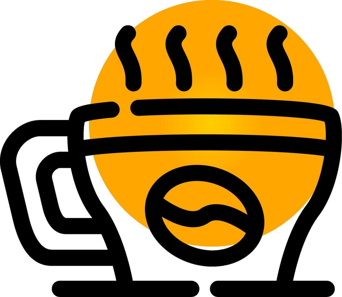 Kaffee kreatives Icon-Design vektor