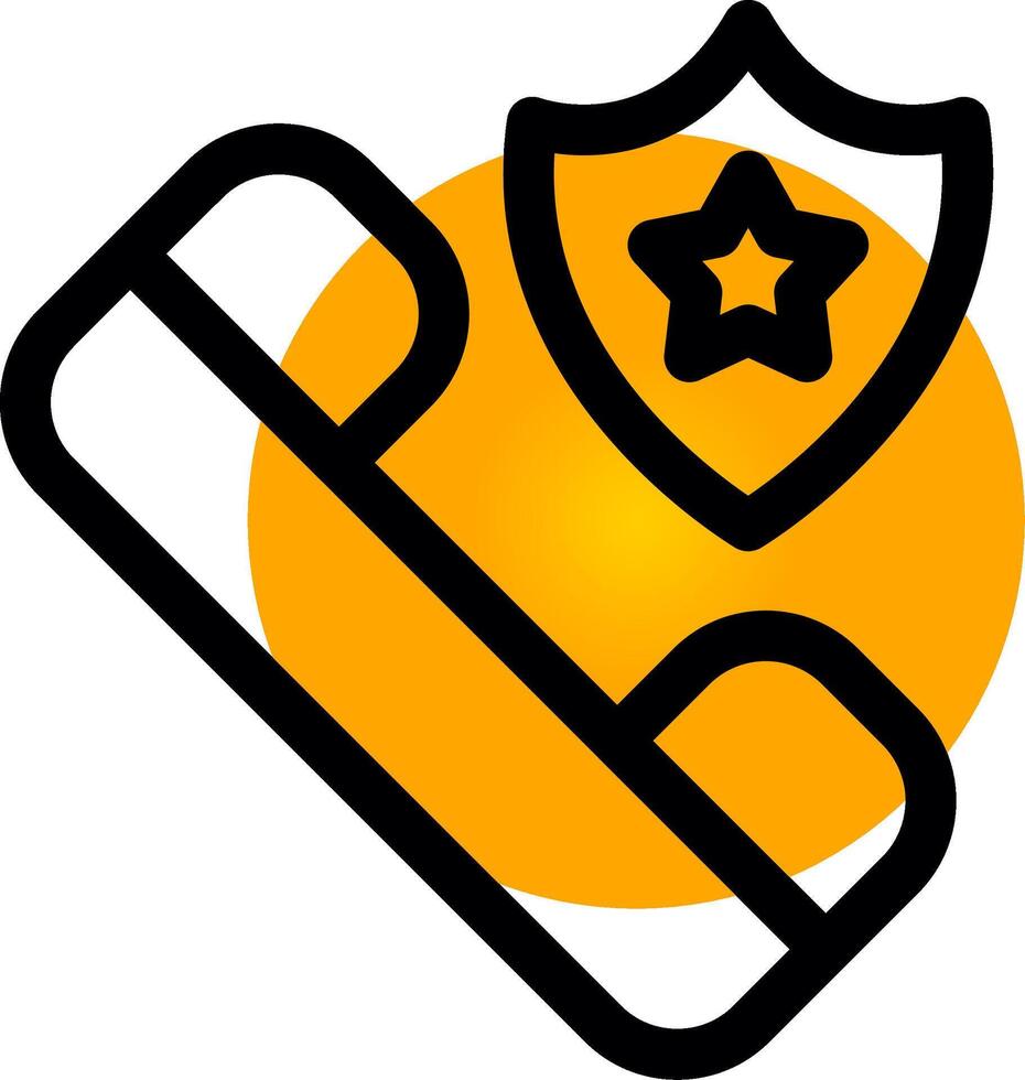 Polizei ruft kreatives Icon-Design vektor