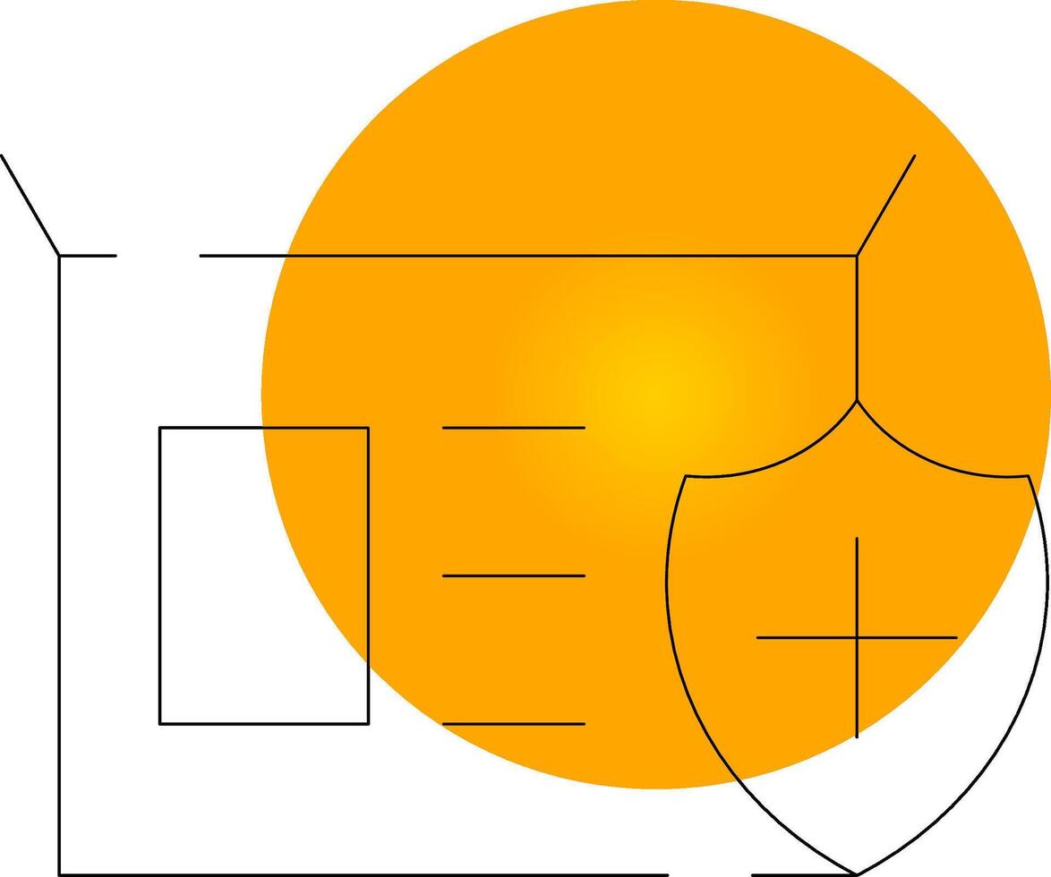 försäkring paket kreativ ikon design vektor