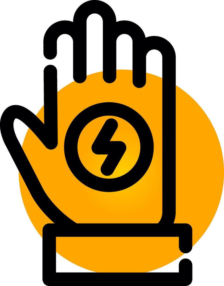 Handschuh kreatives Icon-Design vektor