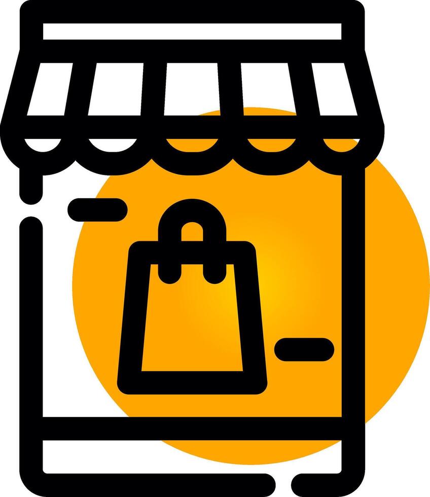 Online-Shopping kreatives Icon-Design vektor