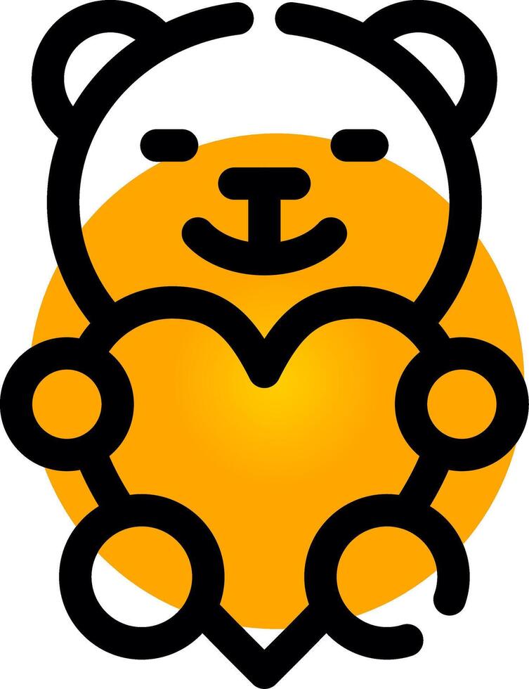 Bär kreatives Icon-Design vektor