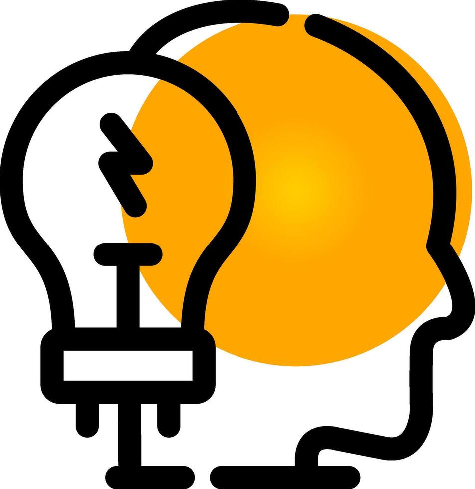 Brainstorming für kreatives Icon-Design vektor