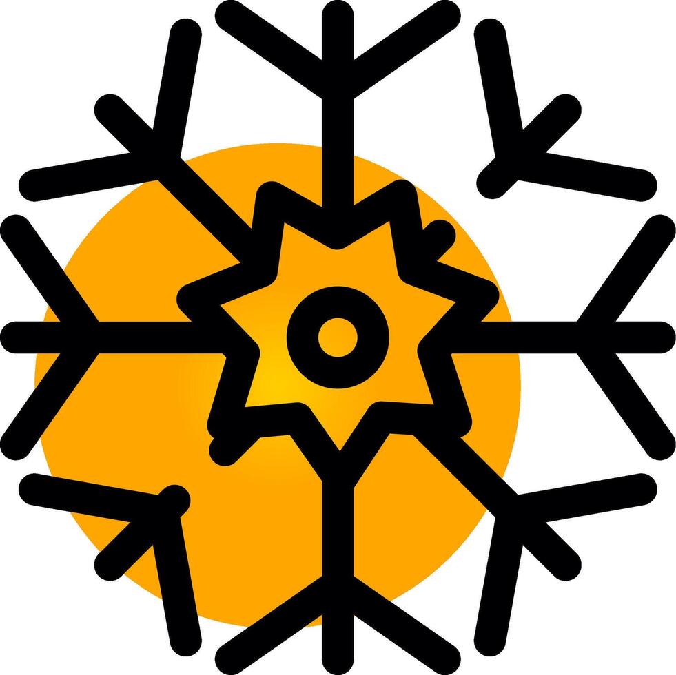 Schneeflocke kreatives Icon-Design vektor