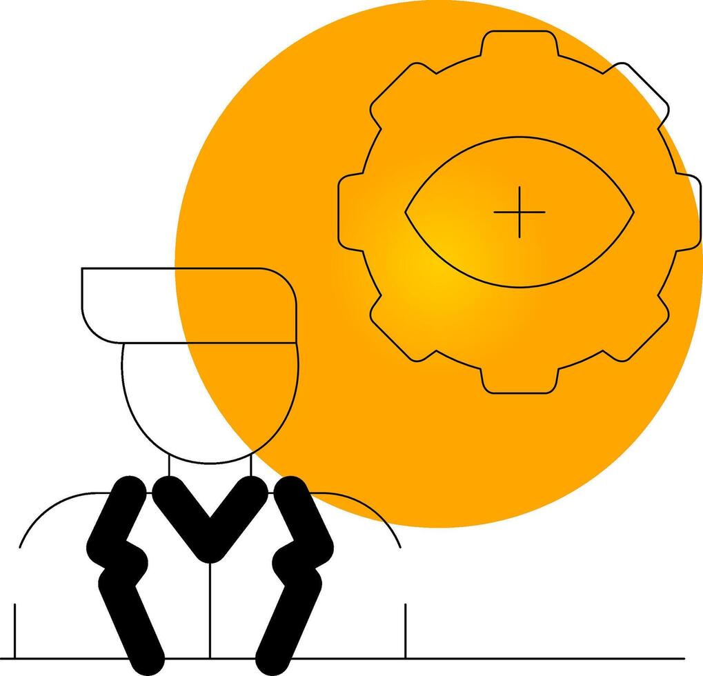 automatisch Auge Untersuchung kreativ Symbol Design vektor