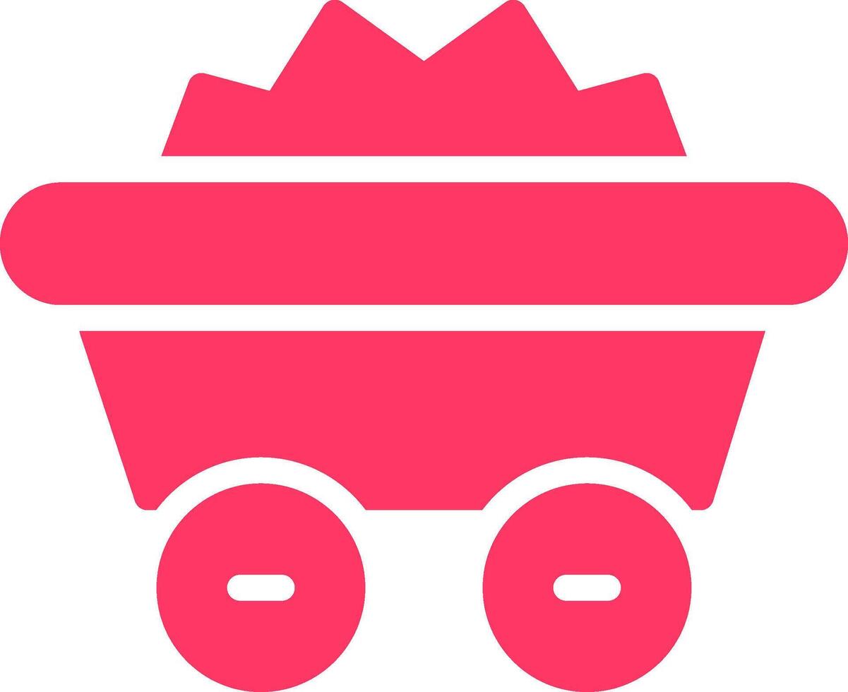 Minenwagen kreatives Icon-Design vektor