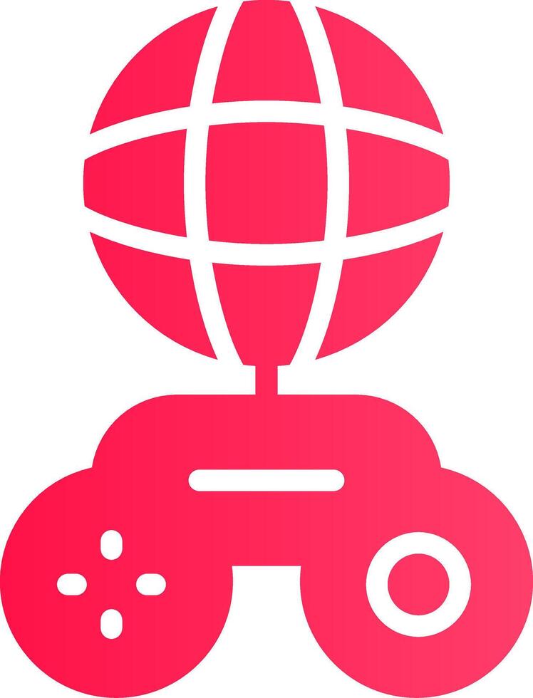 global Spielen kreativ Symbol Design vektor