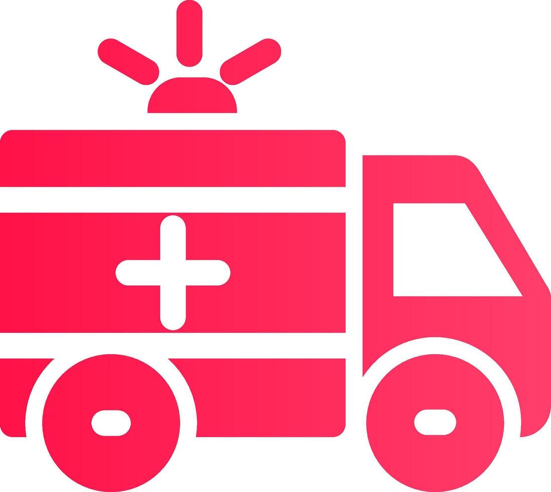 Krankenwagen kreatives Icon-Design vektor