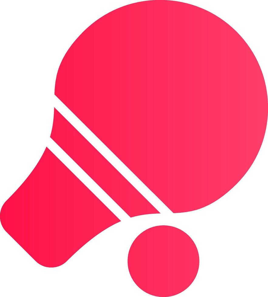 Tischtennis kreatives Icon-Design vektor