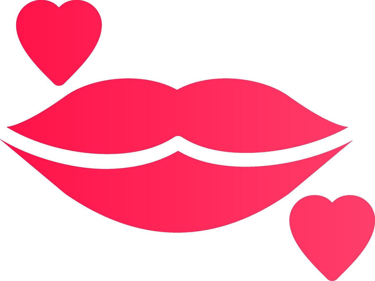 Lippen kreatives Icon-Design vektor