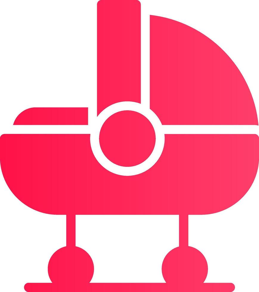 Babybett kreatives Icon-Design vektor