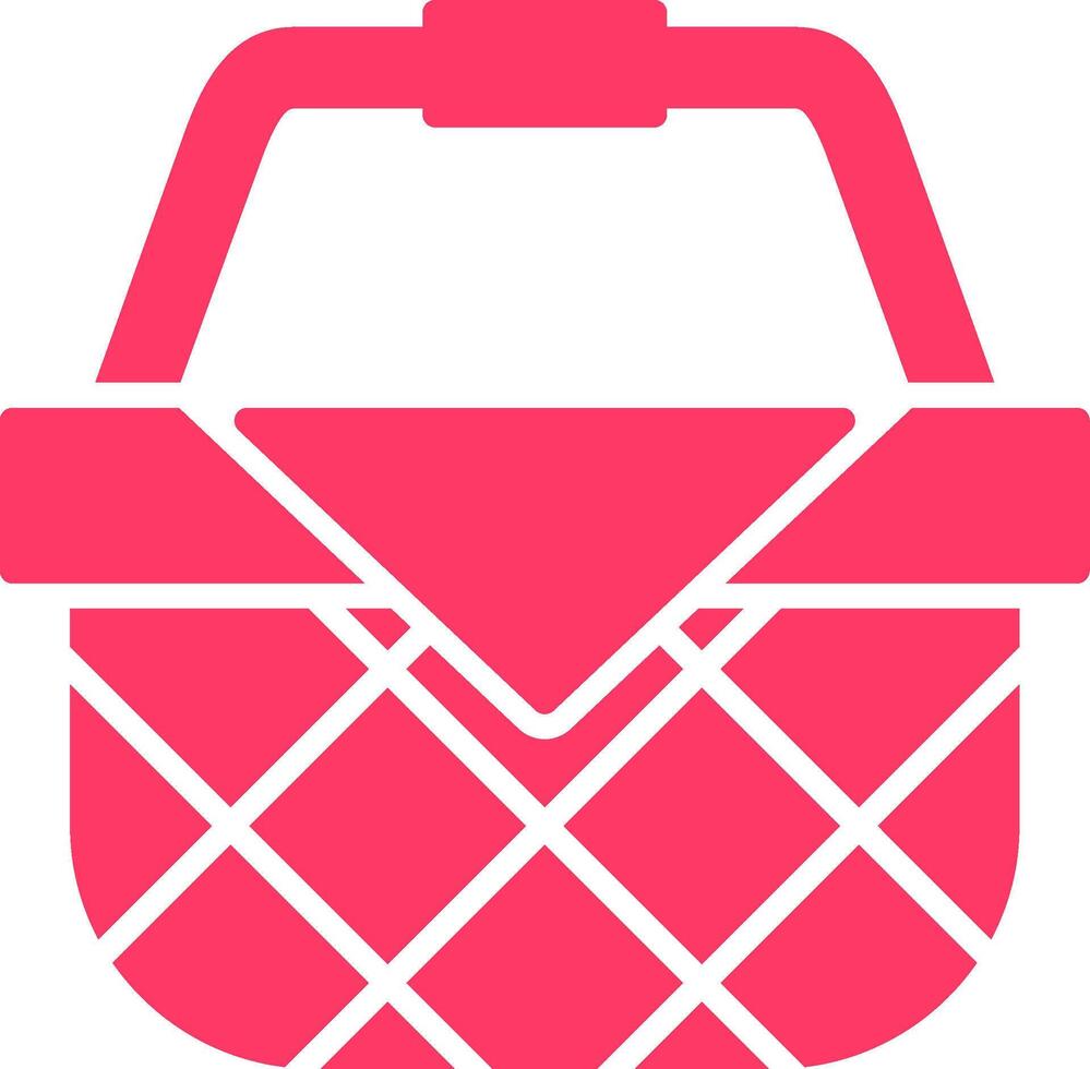 picknick korg kreativ ikon design vektor