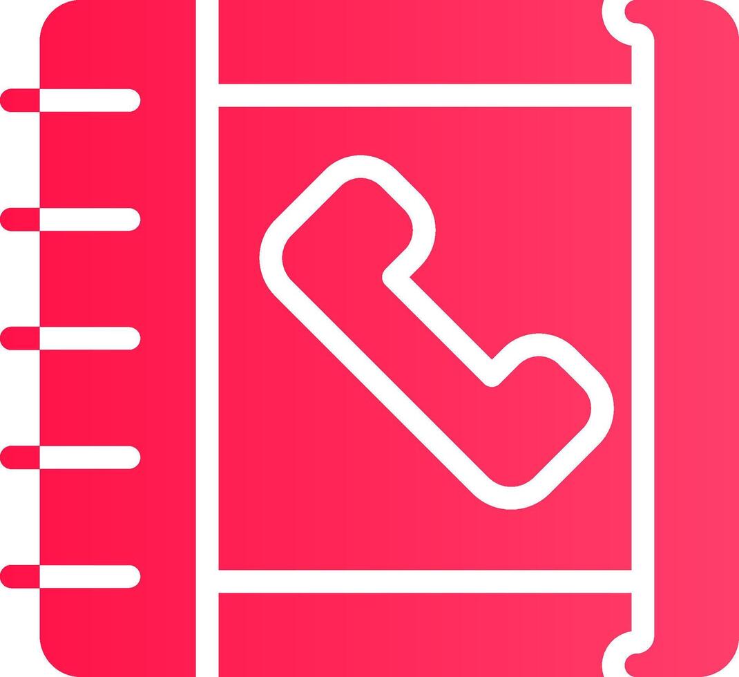 Telefonbuch kreatives Icon-Design vektor