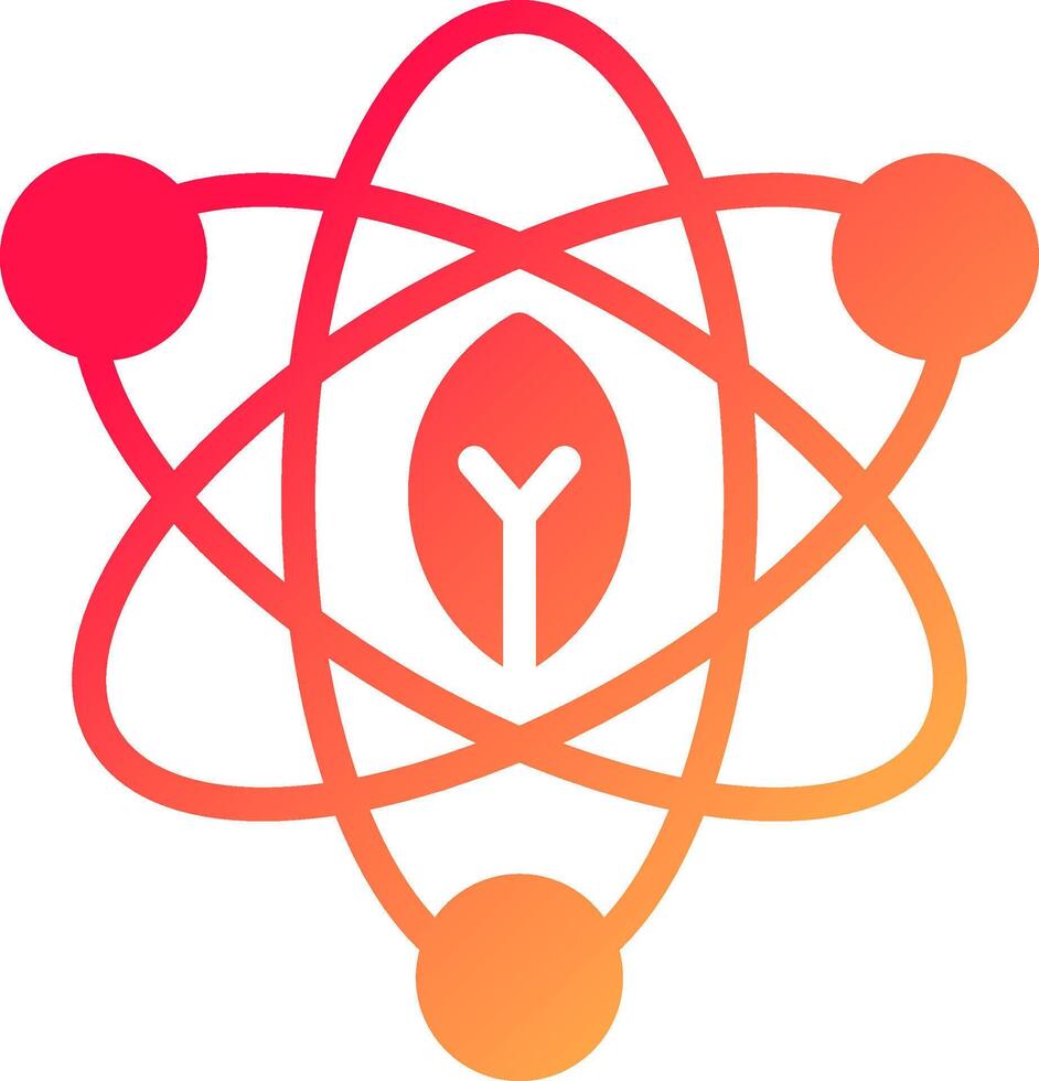 Atom kreatives Icon-Design vektor