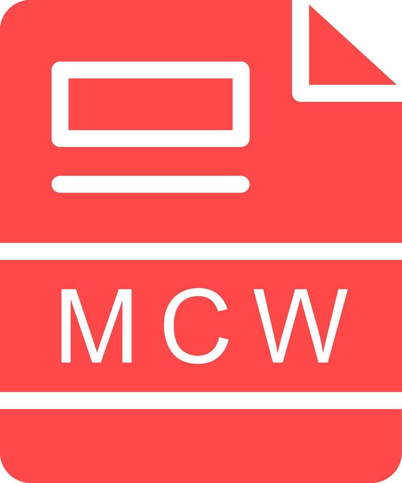 Mcw kreativ Symbol Design vektor