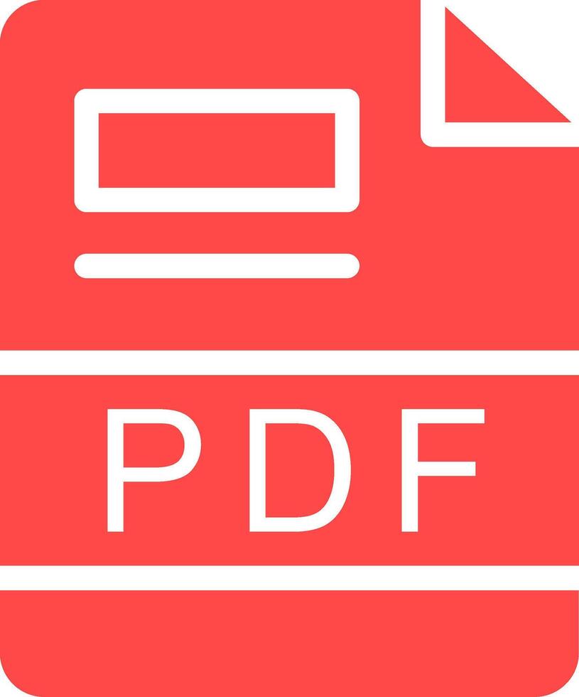 pdf kreativ Symbol Design vektor