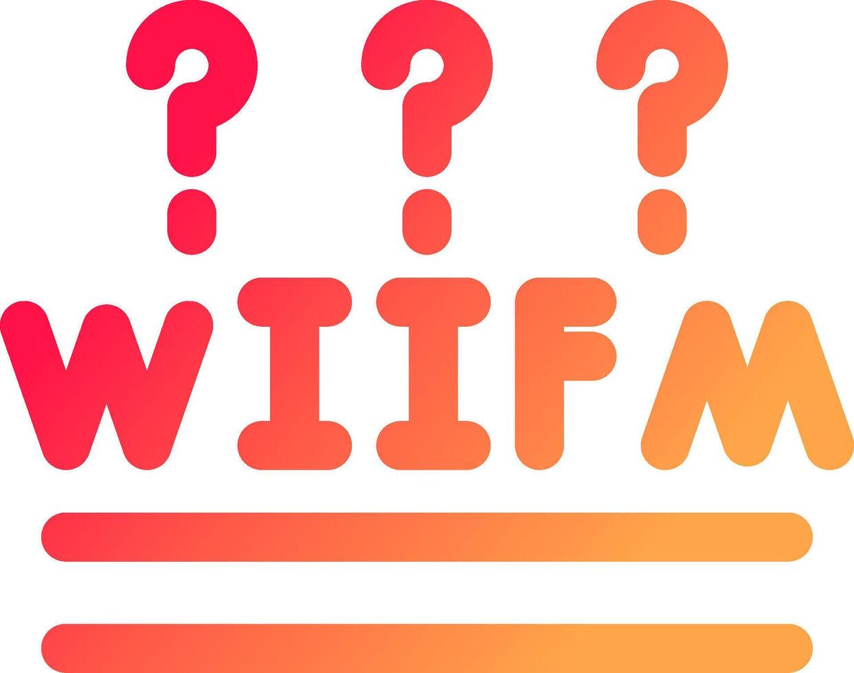 wiifm kreativ Symbol Design vektor