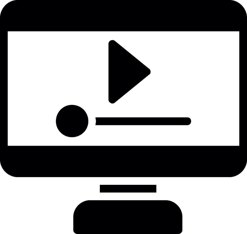 Video-Player kreatives Icon-Design vektor