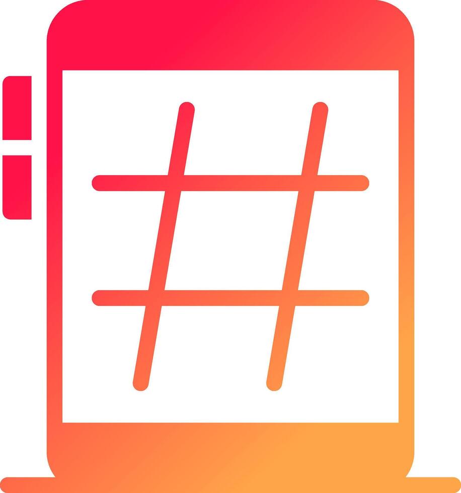 Hashtag kreativ Symbol Design vektor