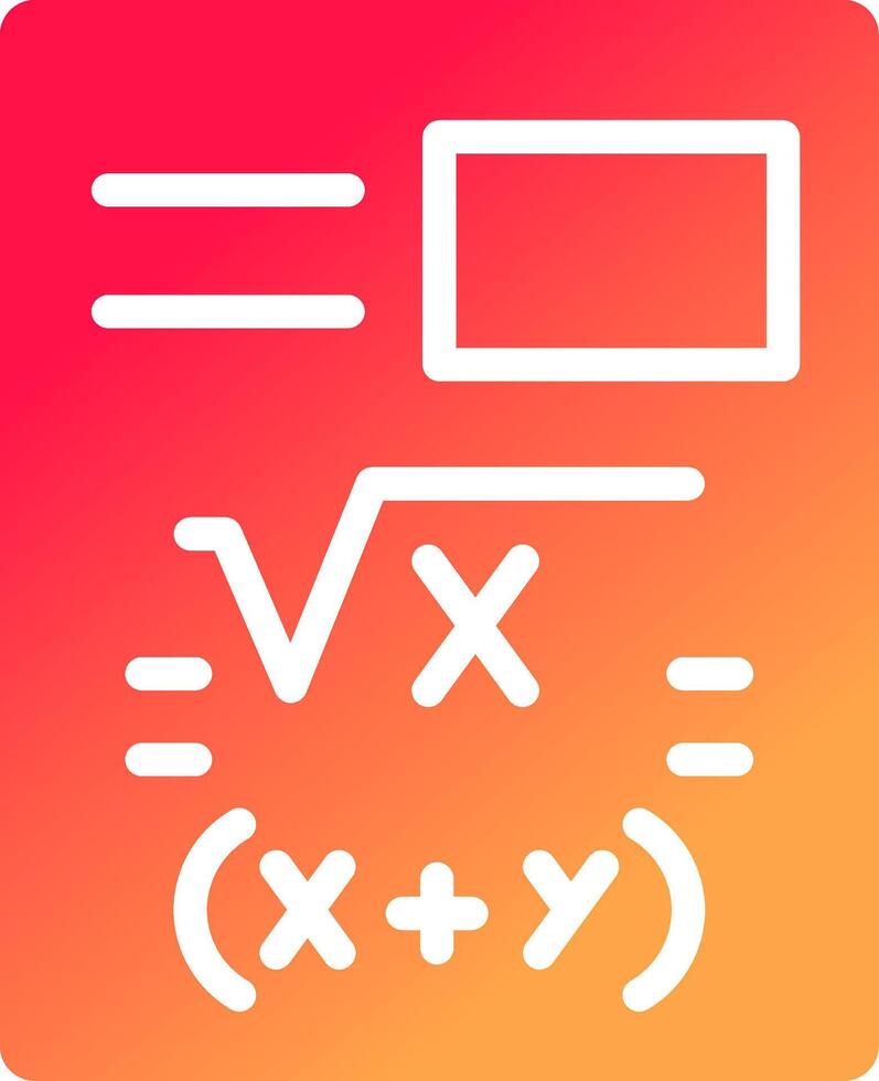 Mathe kreatives Icon-Design vektor