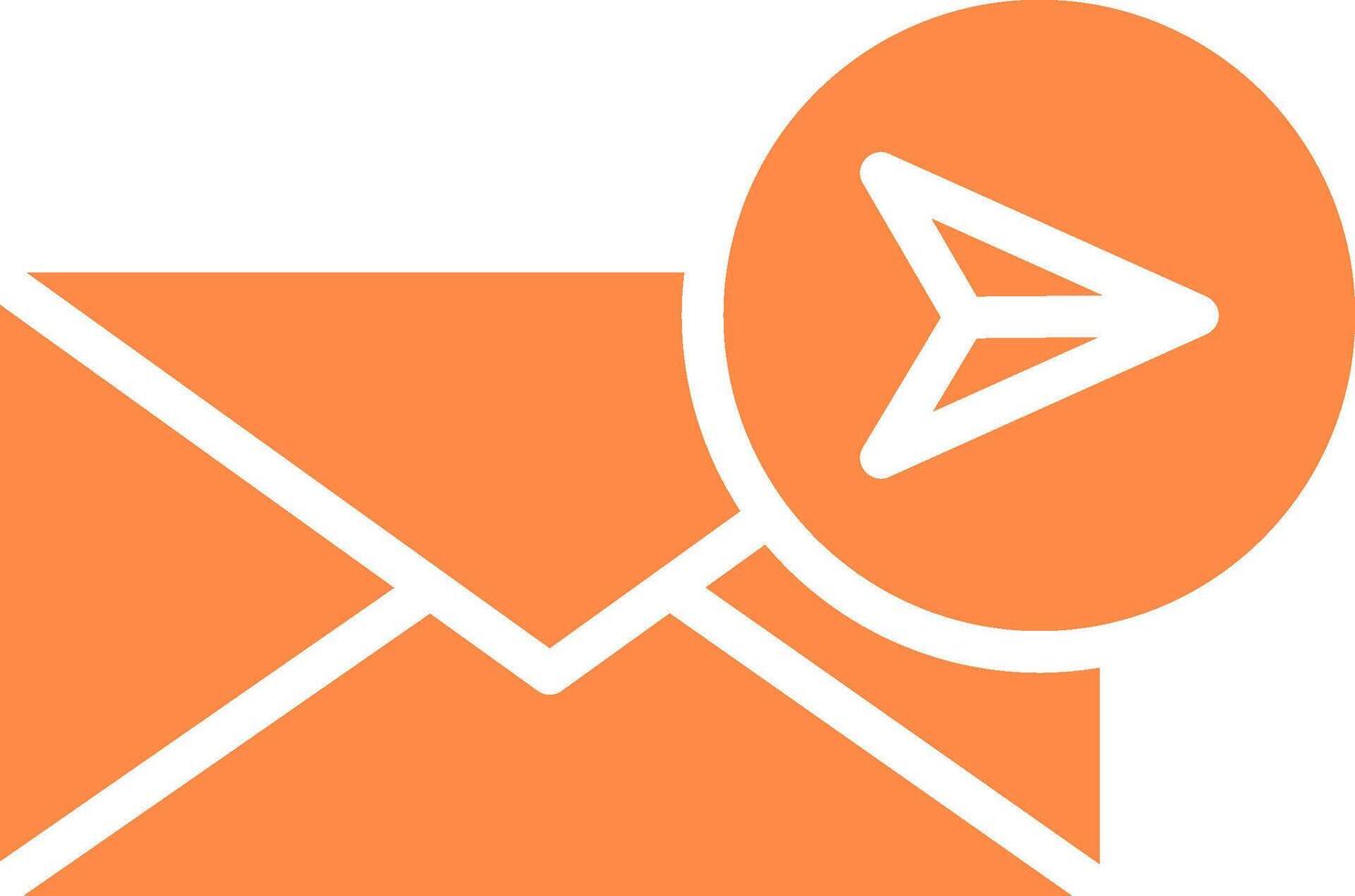 E-Mail kreatives Icon-Design senden vektor