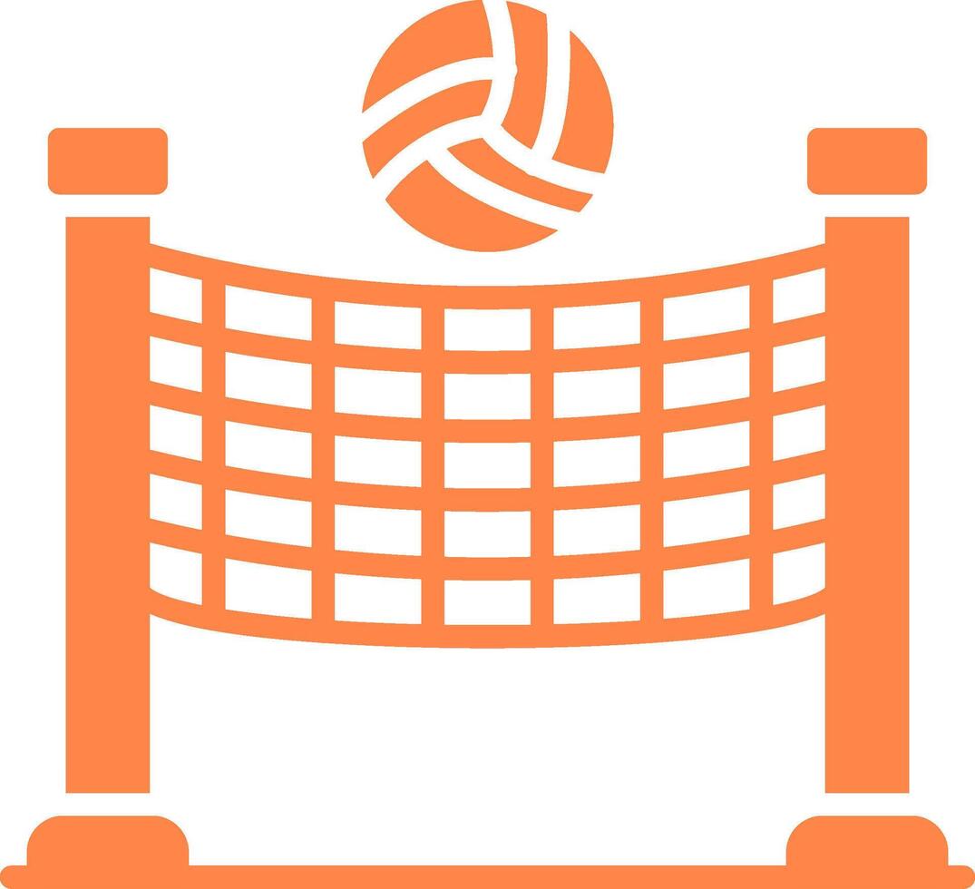 volleyboll kreativ ikon design vektor