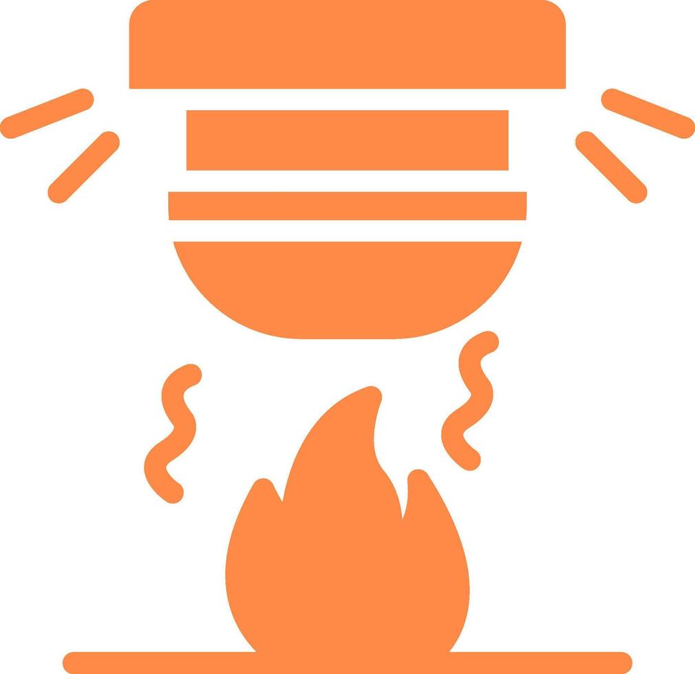 Feueralarm kreatives Icon-Design vektor