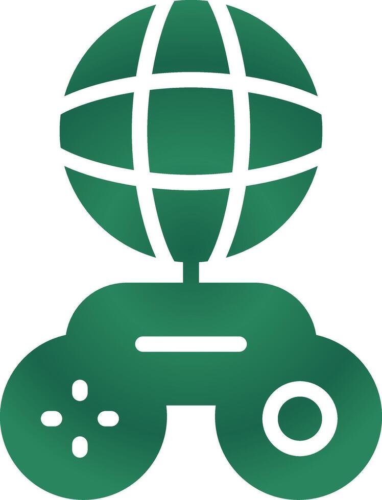 global Spielen kreativ Symbol Design vektor