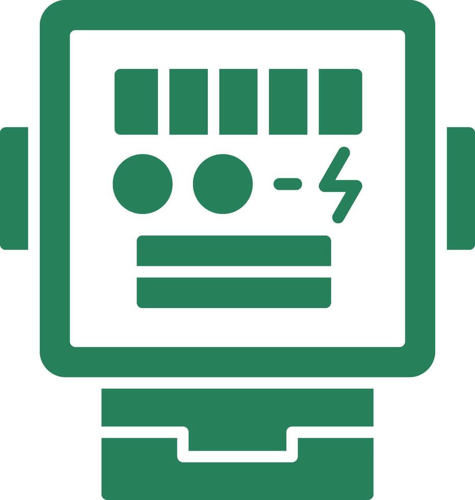 elektrisk meter kreativ ikon design vektor