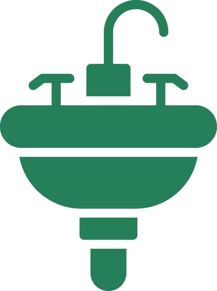 Waschbecken kreatives Icon-Design vektor