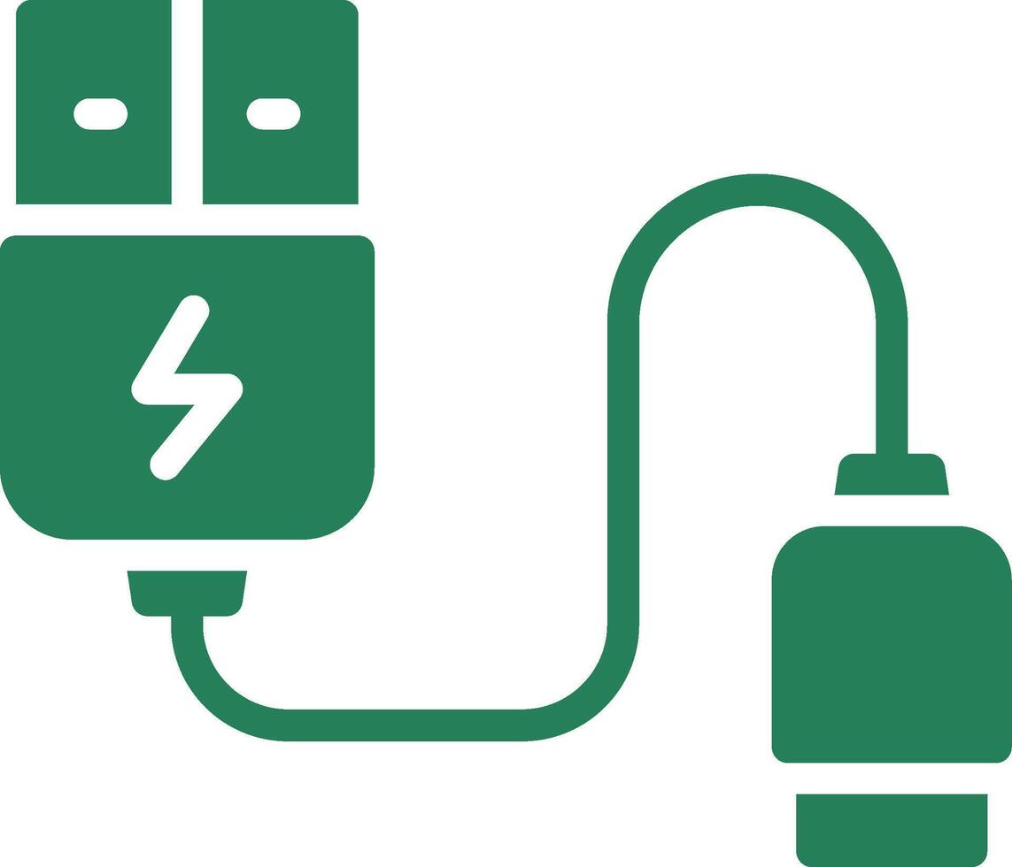 USB-Kabel kreatives Icon-Design vektor